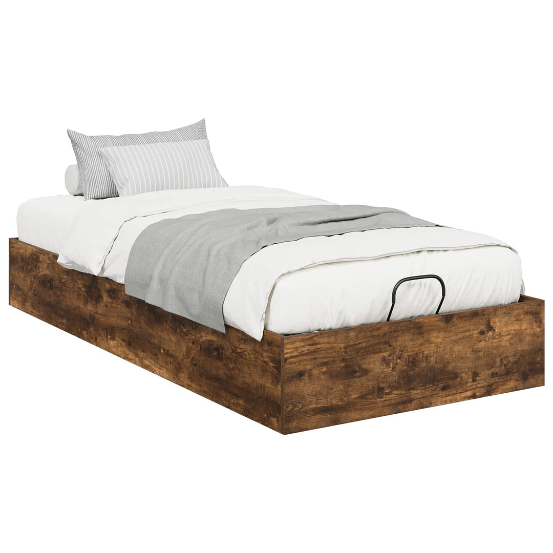 Ottoman Sengestel Røget Eg 203 x 90 x 25 cm Konstrueret træ