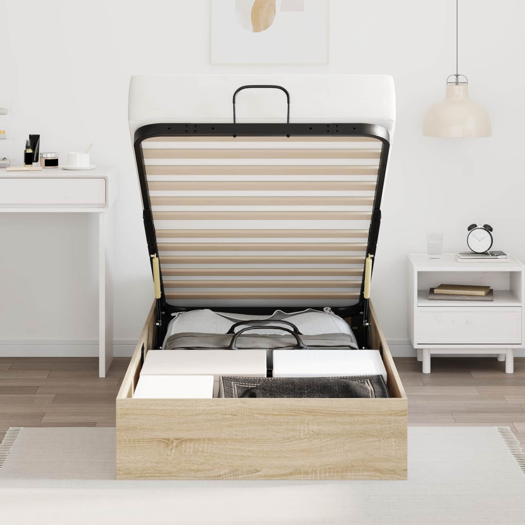 Ottoman Sengestel Sonoma eg 203 x 80,5 x 25 cm Konstrueret træ