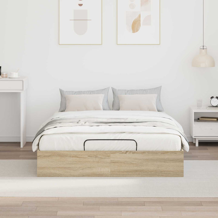 Ottoman Sengestel Sonoma eg 193 x 140 x 25 cm Konstrueret træ
