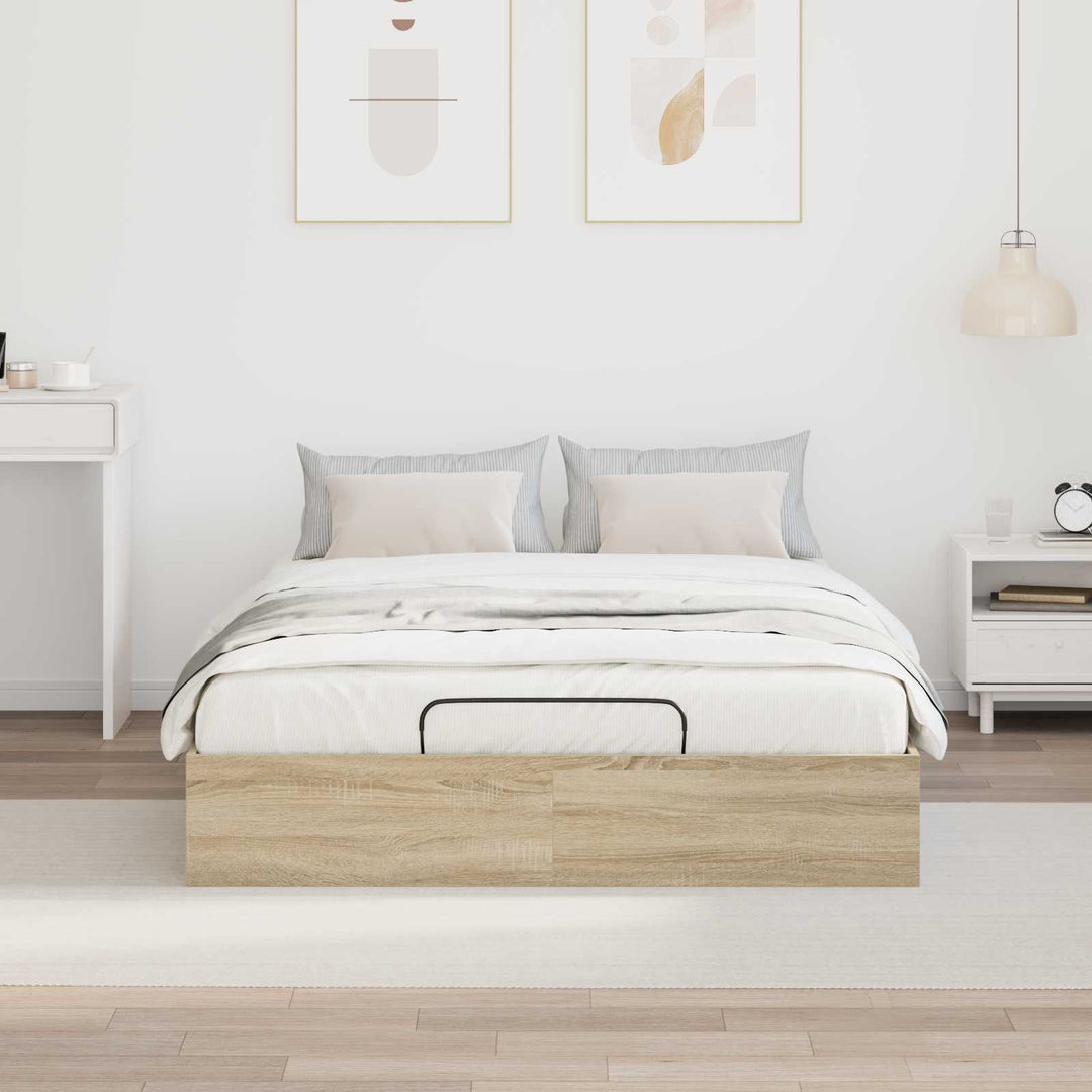 Ottoman Sengestel Sonoma eg 193 x 135 x 25 cm Konstrueret træ