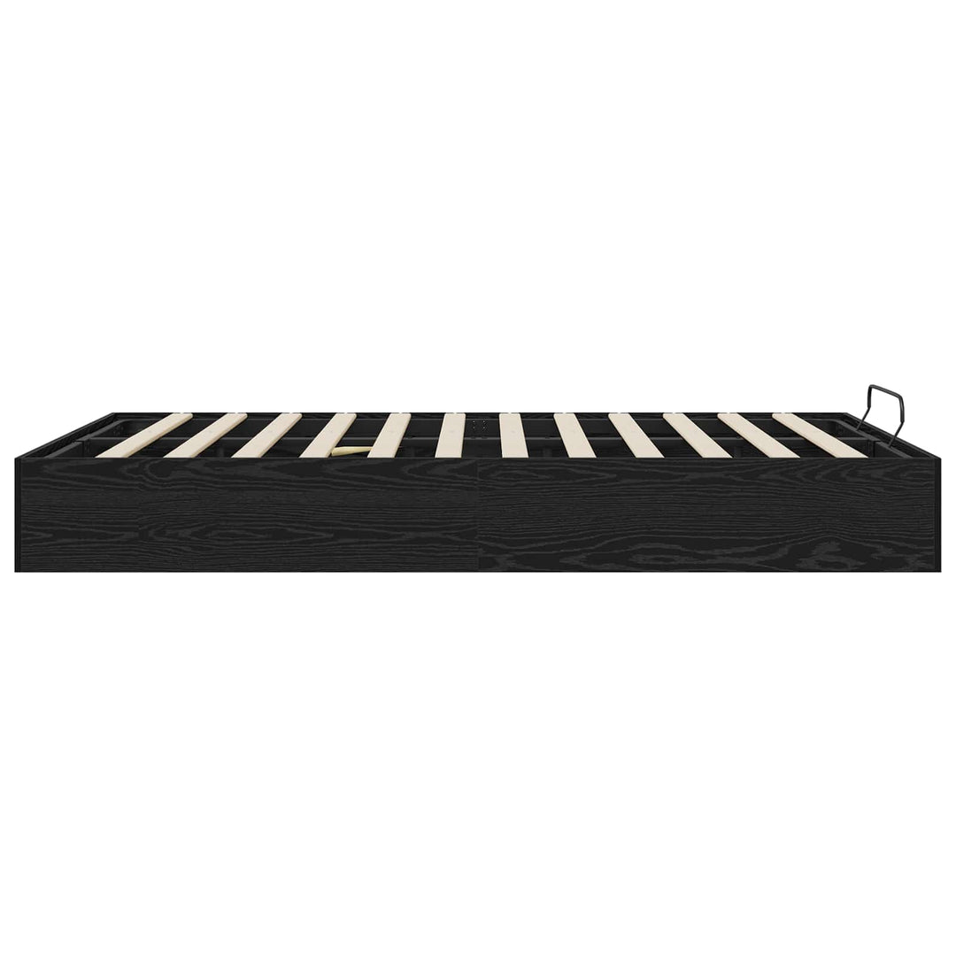 Ottoman Sengestel Sort Eg 193 x 120 x 25 cm Konstrueret træ