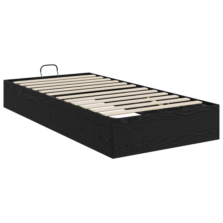 Ottoman Sengestel Sort Eg 193 x 90 x 25 cm Konstrueret træ