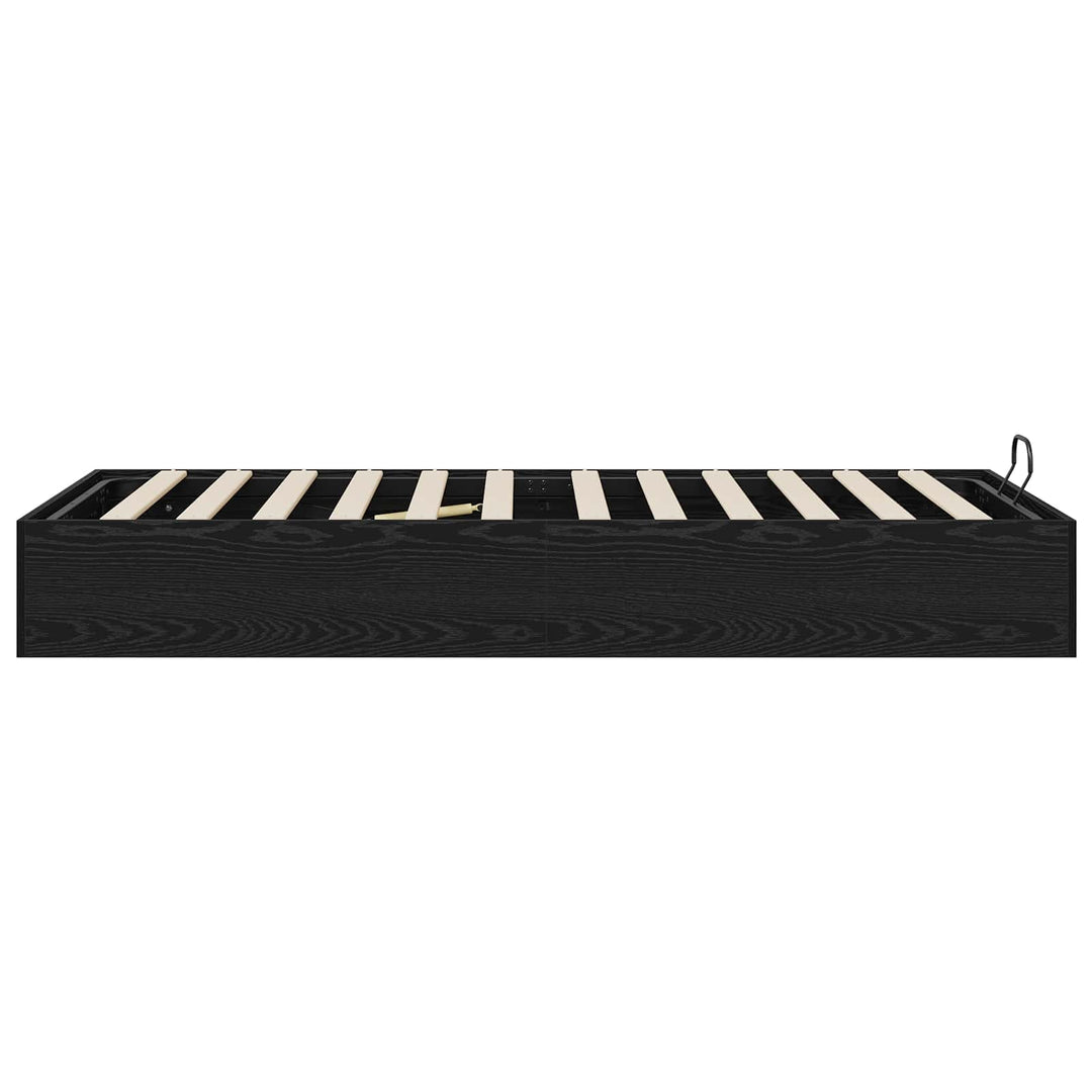 Ottoman Sengestel Sort Eg 193 x 90 x 25 cm Konstrueret træ