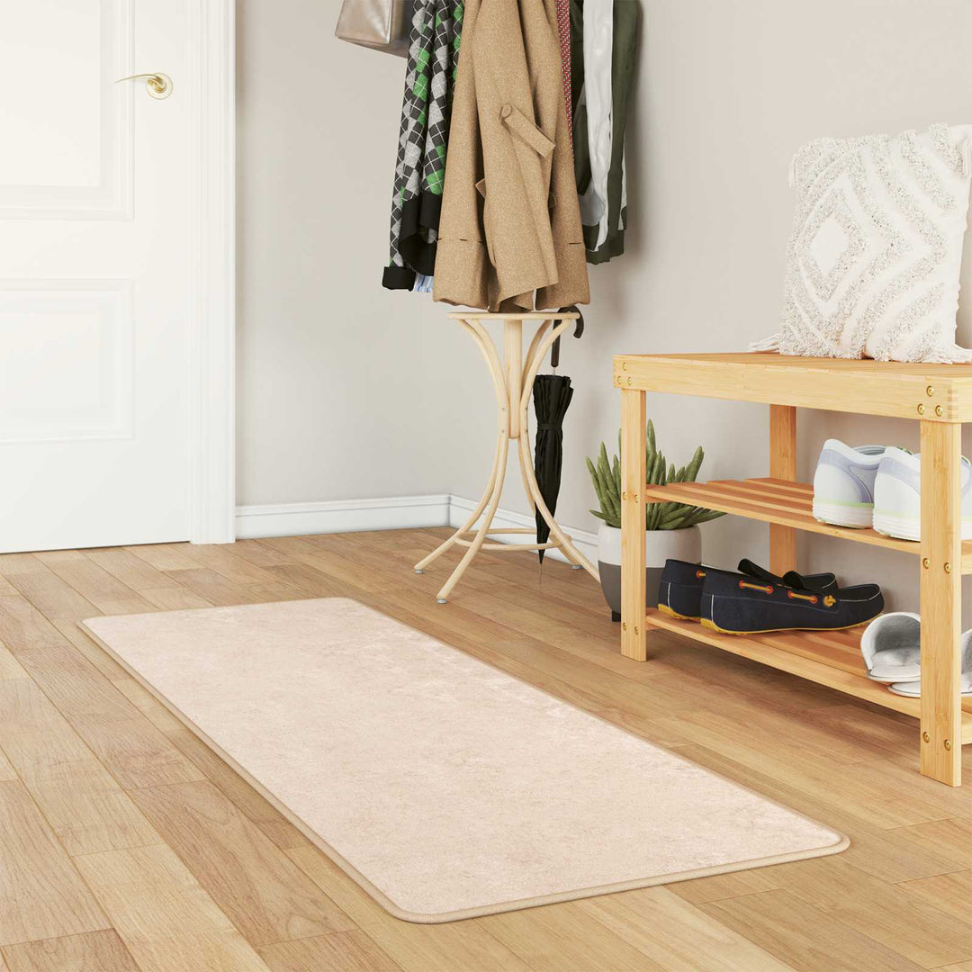 Tæppe Runner MARSA Creme 50 x 150 cm Polyester og PVC