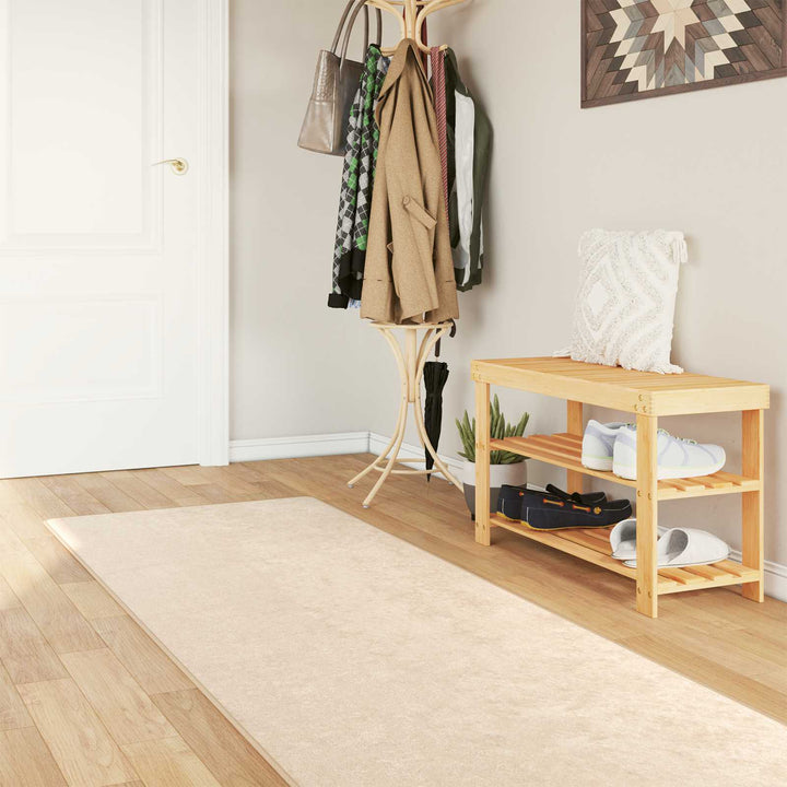 Tæppe Runner MARSA Cremefarvet 100 x 300 cm Polyester og PVC
