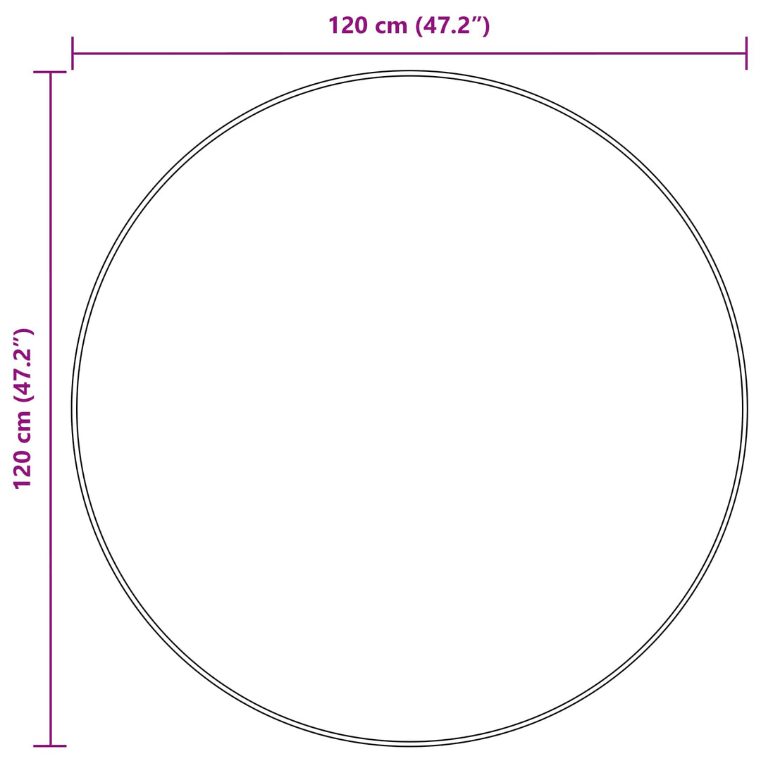 Tæppe Runner MARSA Creme 120 x 120 cm Polyester og PVC