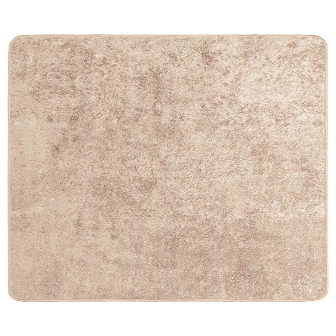 Tæppe Runner MARSA Beige 80 x 100 cm Polyester og PVC