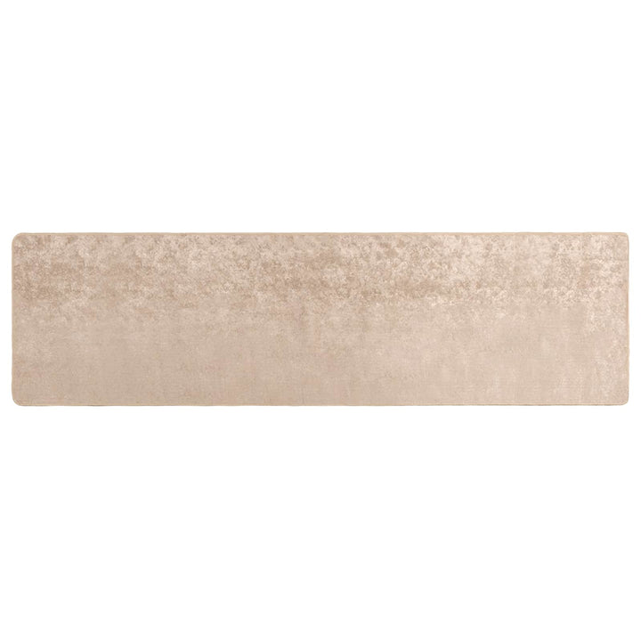 Tæppe Runner MARSA Beige 100 x 400 cm Polyester og PVC