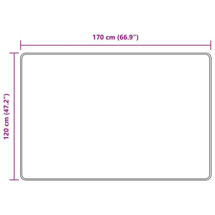 Tæppe Runner MARSA Beige 120 x 170 cm Polyester og PVC