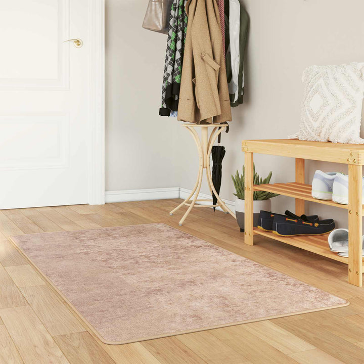 Tæppe Runner MARSA Sandfarvet 80 x 100 cm Polyester og PVC