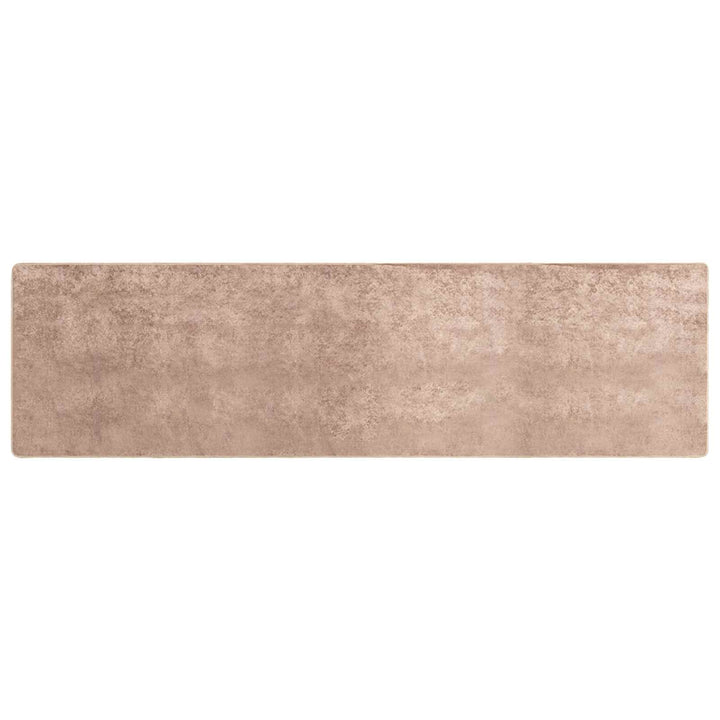 Tæppe Runner MARSA Sandfarvet 80 x 350 cm Polyester og PVC