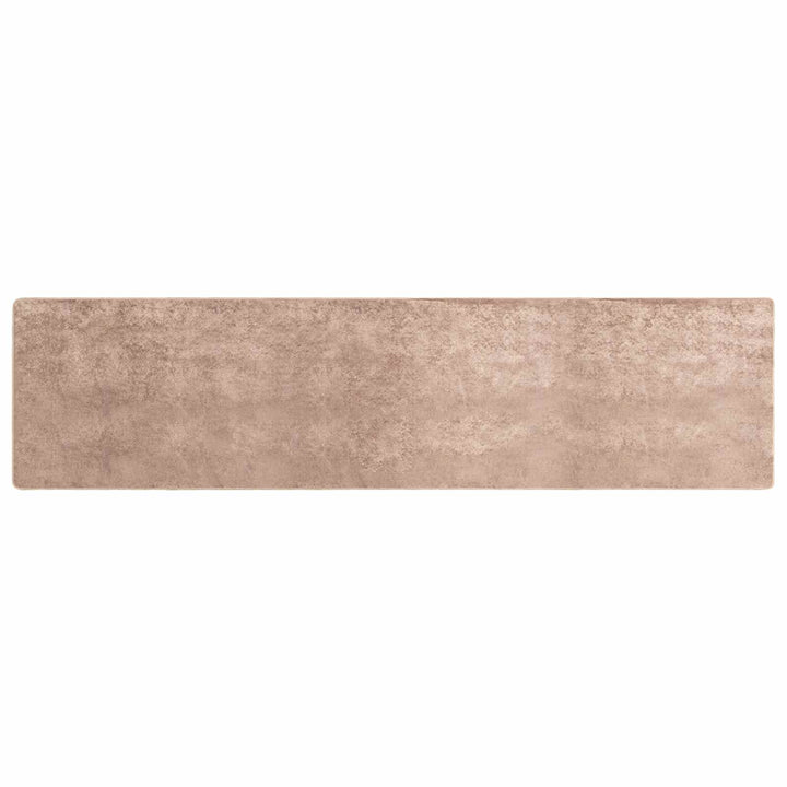 Tæppe Runner MARSA Sandfarvet 80 x 450 cm Polyester og PVC