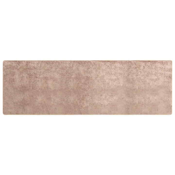 Tæppe Runner MARSA Sandfarvet 100 x 350 cm Polyester og PVC