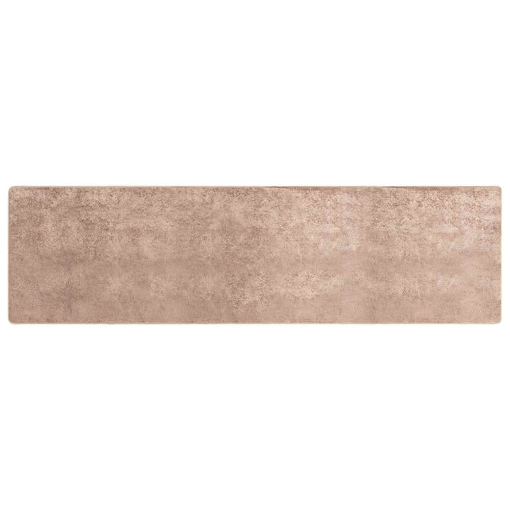 Tæppe Runner MARSA Sandfarvet 100 x 400 cm Polyester og PVC