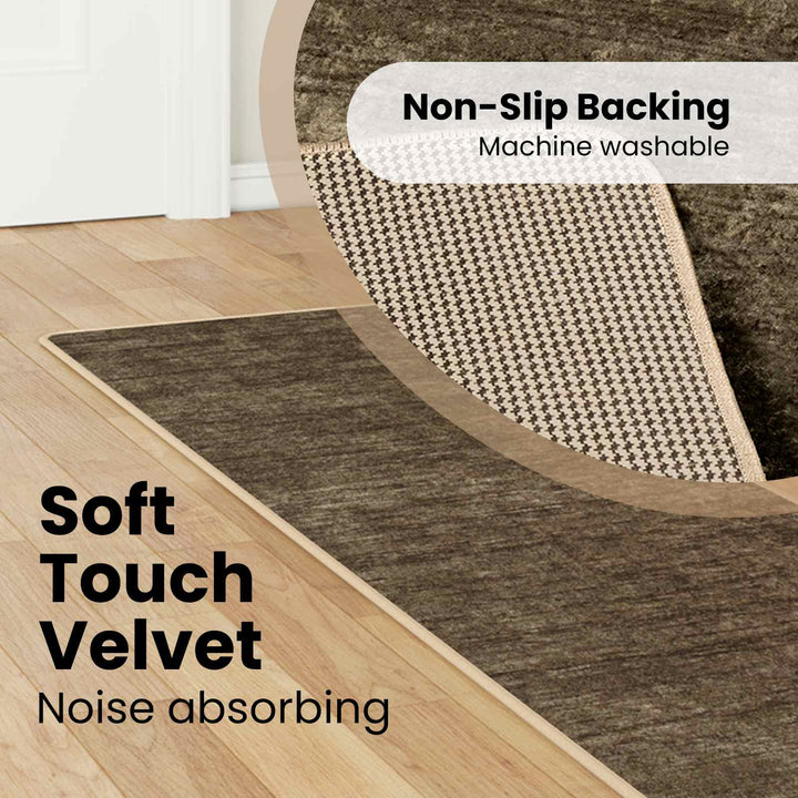 Tæppe Runner MARSA Skovgrøn 50 x 250 cm Polyester og PVC