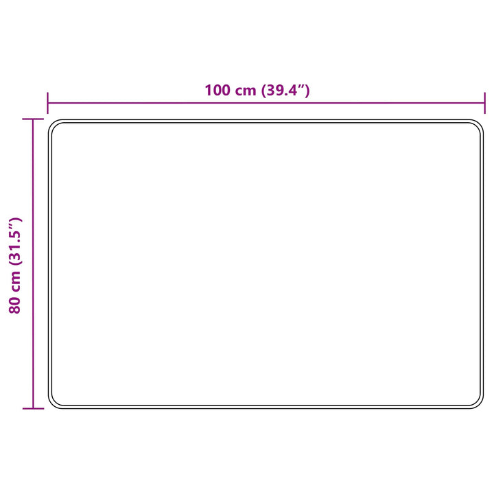 Tæppe Runner MARSA Skovgrøn 80 x 100 cm Polyester og PVC