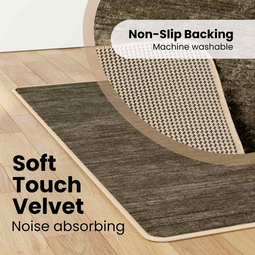 Tæppe Runner MARSA Skovgrøn 100 x 200 cm Polyester og PVC