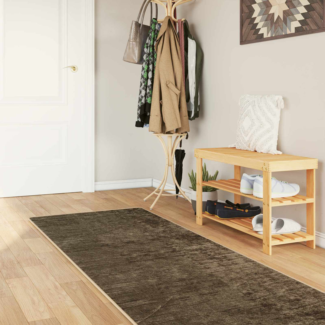Tæppe Runner MARSA Skovgrøn 100 x 300 cm Polyester og PVC
