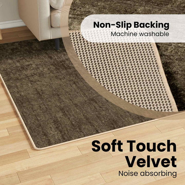Tæppe Runner MARSA Skovgrøn 190 x 300 cm Polyester og PVC