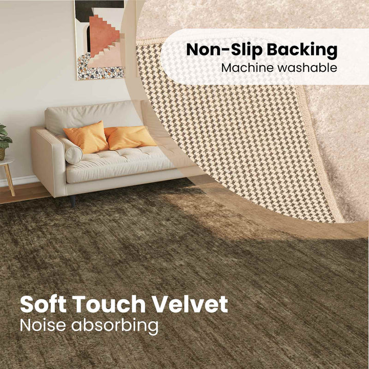 Tæppe Runner MARSA Skovgrøn 300 x 400 cm Polyester og PVC