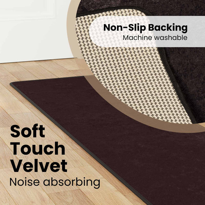 Tæppe Runner MARSA Antracit 50 x 300 cm Polyester og PVC