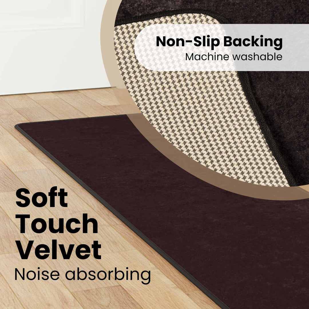 Tæppe Runner MARSA Antracit 50 x 350 cm Polyester og PVC