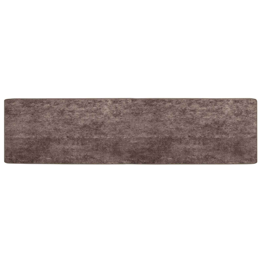 Tæppe Runner MARSA Grå 50 x 200 cm Polyester og PVC