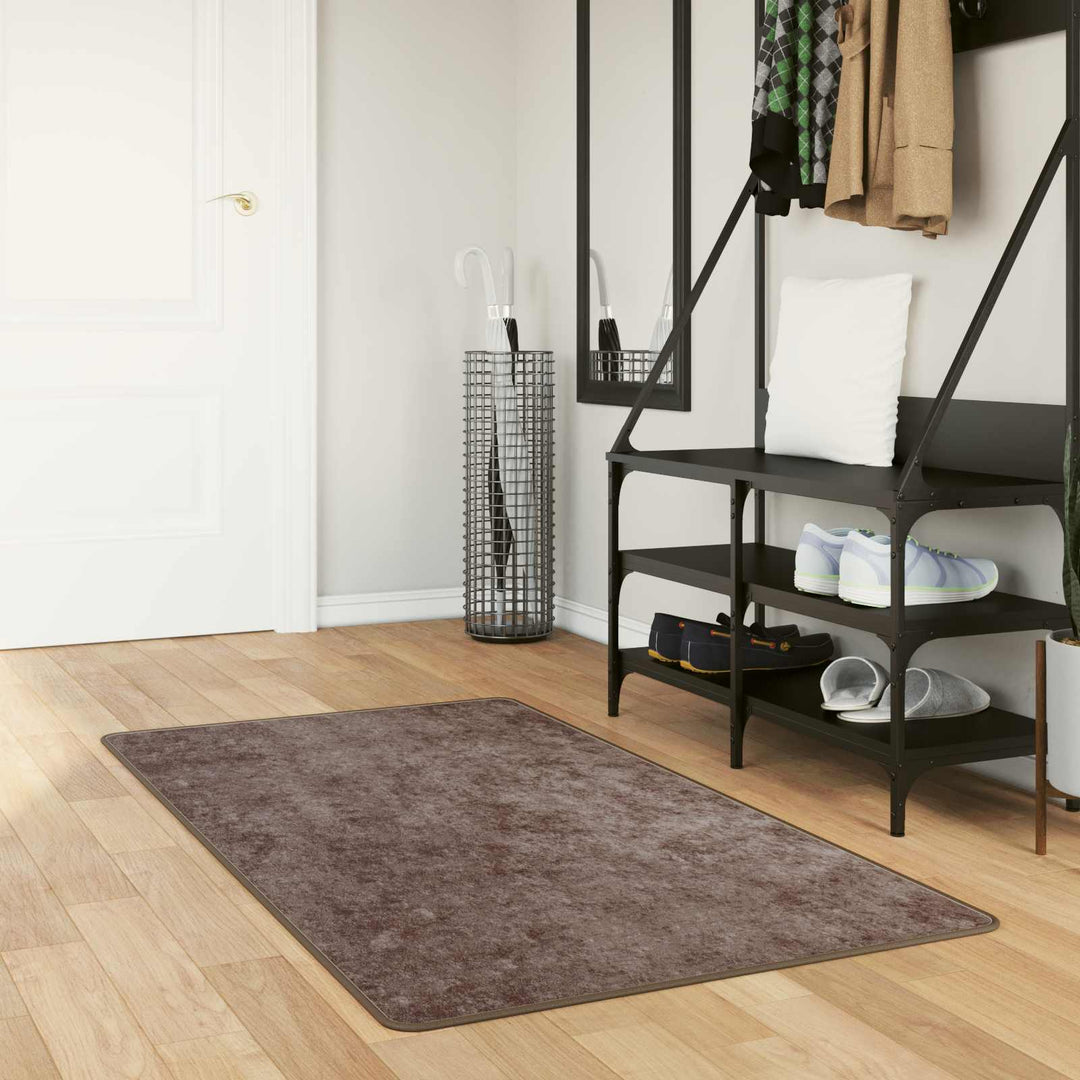 Tæppe Runner MARSA Grå 80 x 150 cm Polyester og PVC