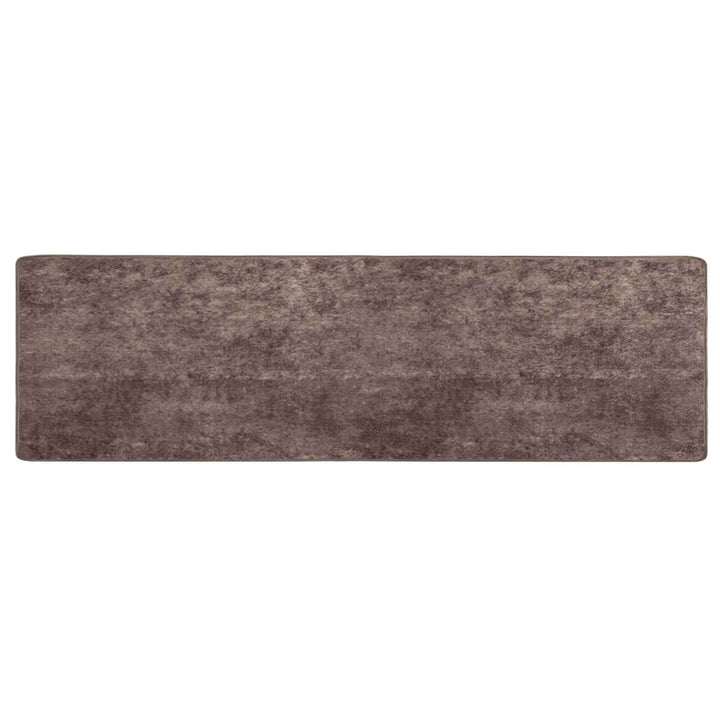 Tæppe Runner MARSA Grå 80 x 350 cm Polyester og PVC