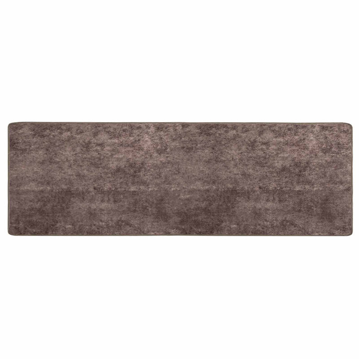 Tæppe Runner MARSA Grå 100 x 300 cm Polyester og PVC