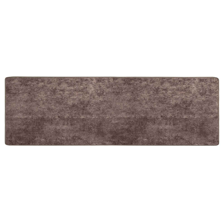 Tæppe Runner MARSA Grå 100 x 350 cm Polyester og PVC