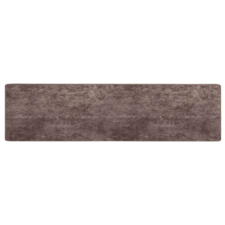 Tæppe Runner MARSA Grå 100 x 400 cm Polyester og PVC