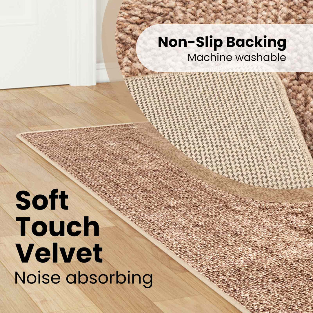 Tæppe Runner MARSA Gul 50 x 350 cm Polyester og PVC