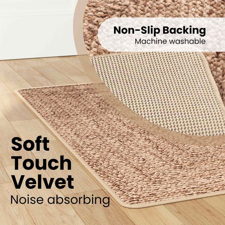 Tæppe Runner MARSA Gul 80 x 150 cm Polyester og PVC