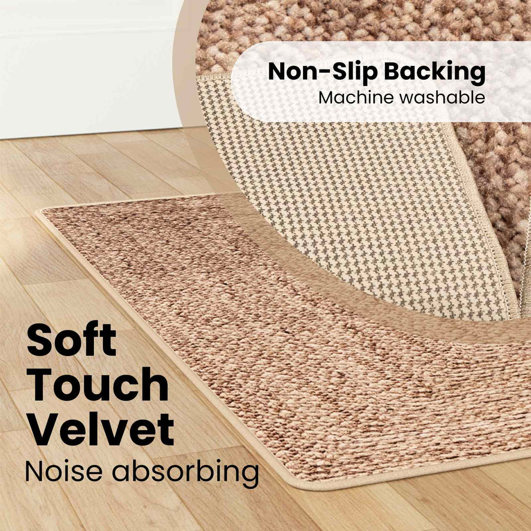 Tæppe Runner MARSA Gul 100 x 200 cm Polyester og PVC