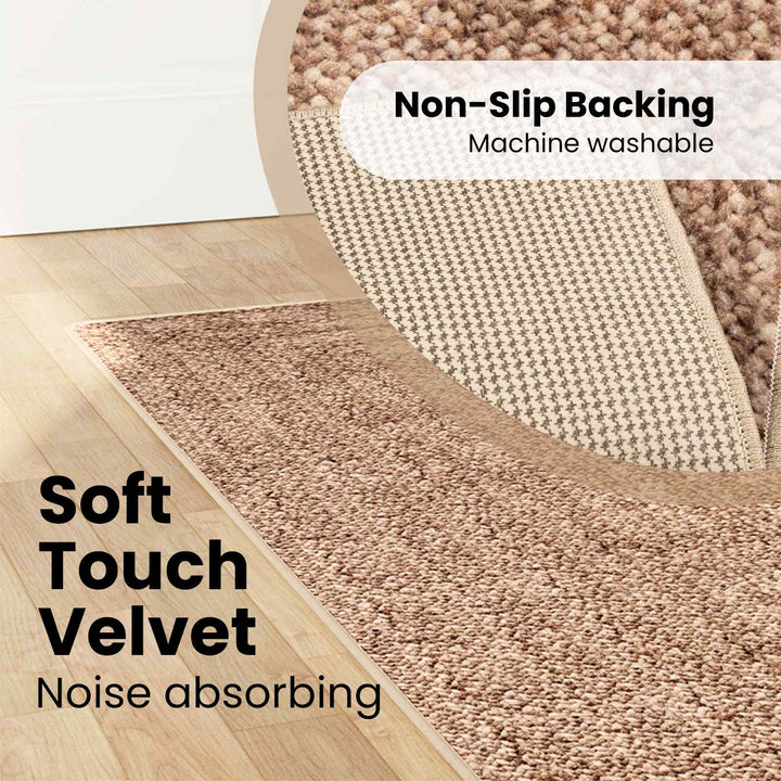Tæppe Runner MARSA Gul 100 x 350 cm Polyester og PVC