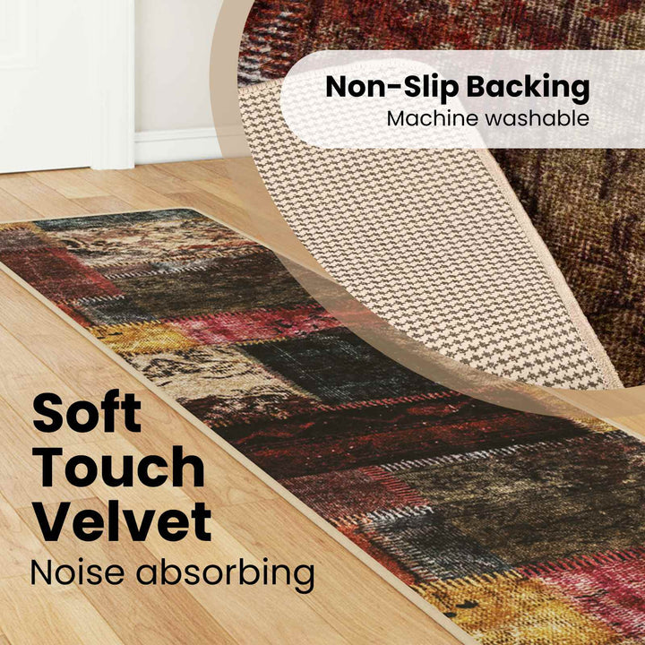 Tæppe Runner MARSA Flerfarvet 50 x 400 cm Polyester og PVC