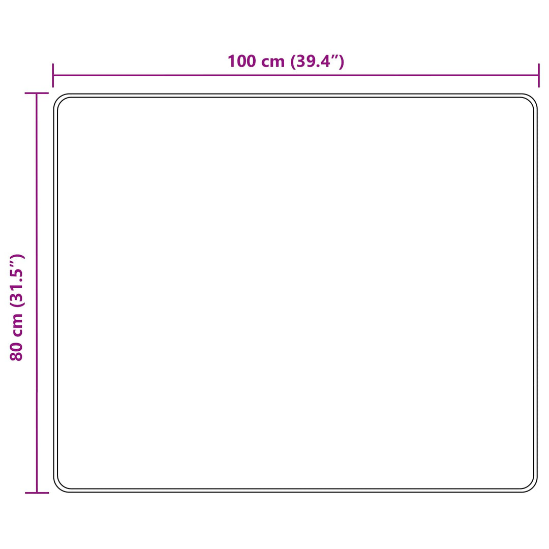 Tæppe Runner MARSA Flerfarvet 80 x 100 cm Polyester og PVC