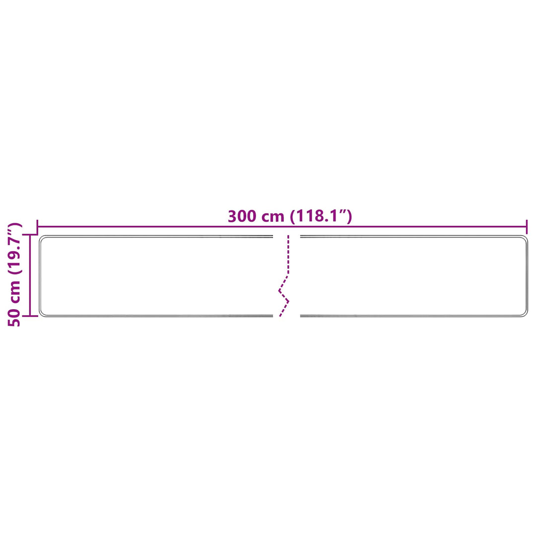 Tæppe Runner MARSA Flerfarvet 50 x 300 cm Polyester og PVC