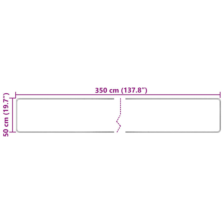 Tæppe Runner MARSA Flerfarvet 50 x 350 cm Polyester og PVC