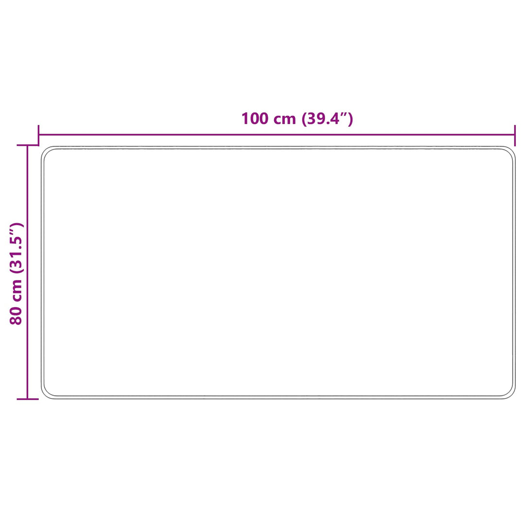 Tæppe Runner MARSA Flerfarvet 80 x 100 cm Polyester og PVC