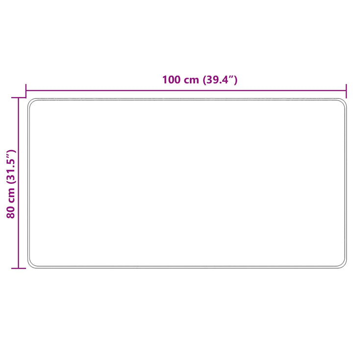 Tæppe Runner MARSA Flerfarvet 80 x 100 cm Polyester og PVC