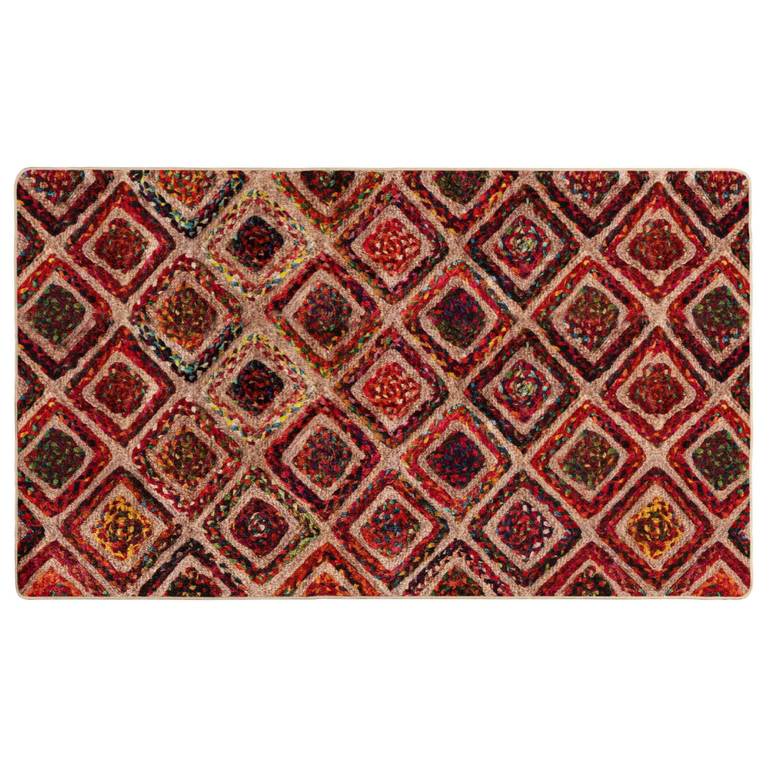 Tæppe Runner MARSA Flerfarvet 80 x 200 cm Polyester og PVC
