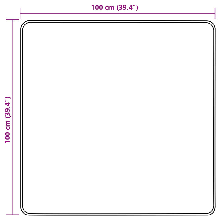Tæppe Runner MARSA Flerfarvet 100 x 100 cm Polyester og PVC