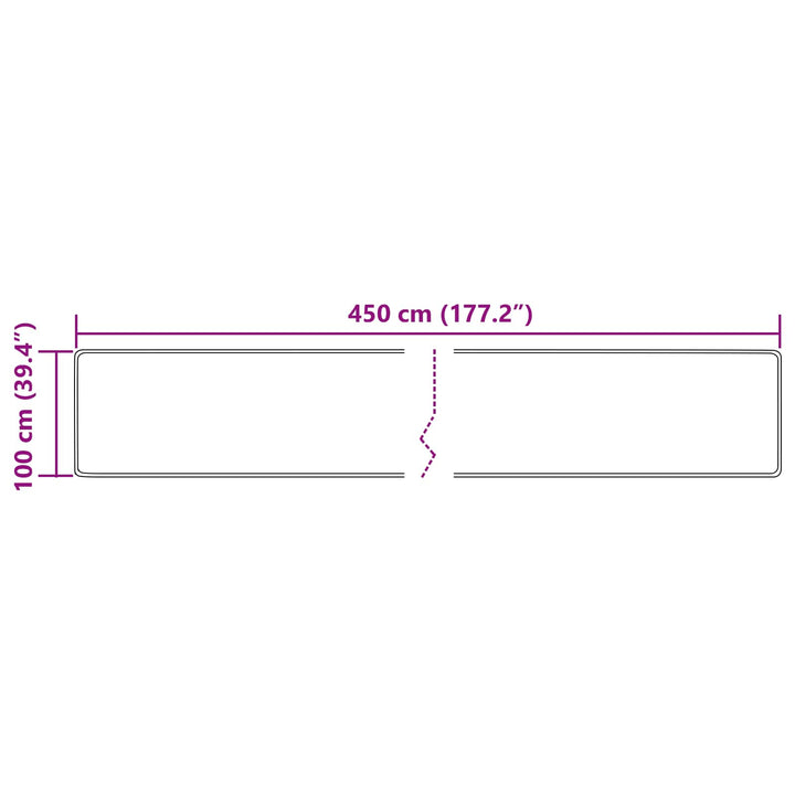 Tæppe Runner MARSA Flerfarvet 100 x 450 cm Polyester og PVC