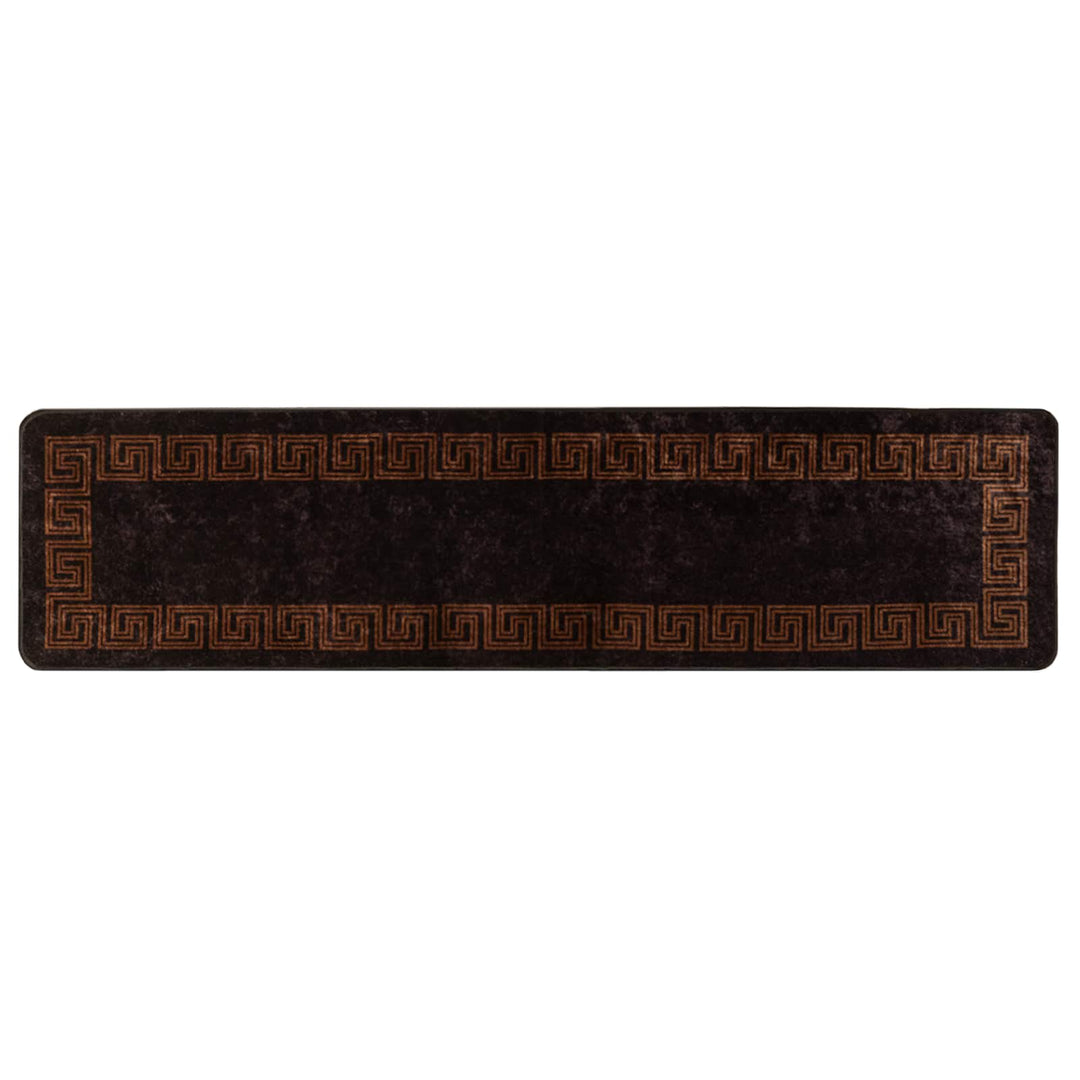 Tæppe Runner MARSA Sort 50 x 200 cm Polyester og PVC
