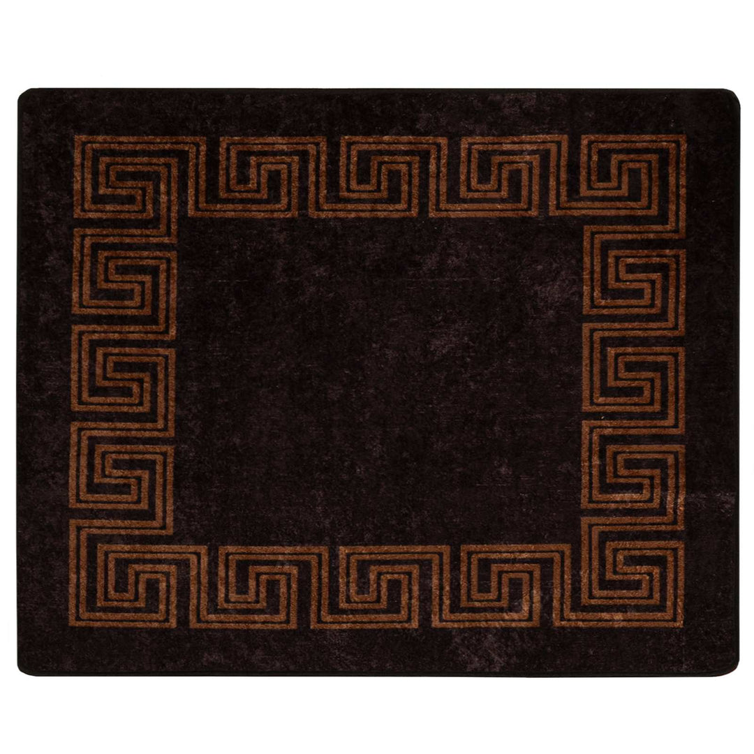 Tæppe Runner MARSA Sort 80 x 100 cm Polyester og PVC
