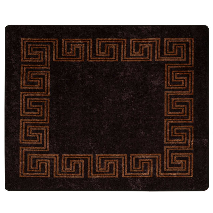 Tæppe Runner MARSA Sort 80 x 100 cm Polyester og PVC
