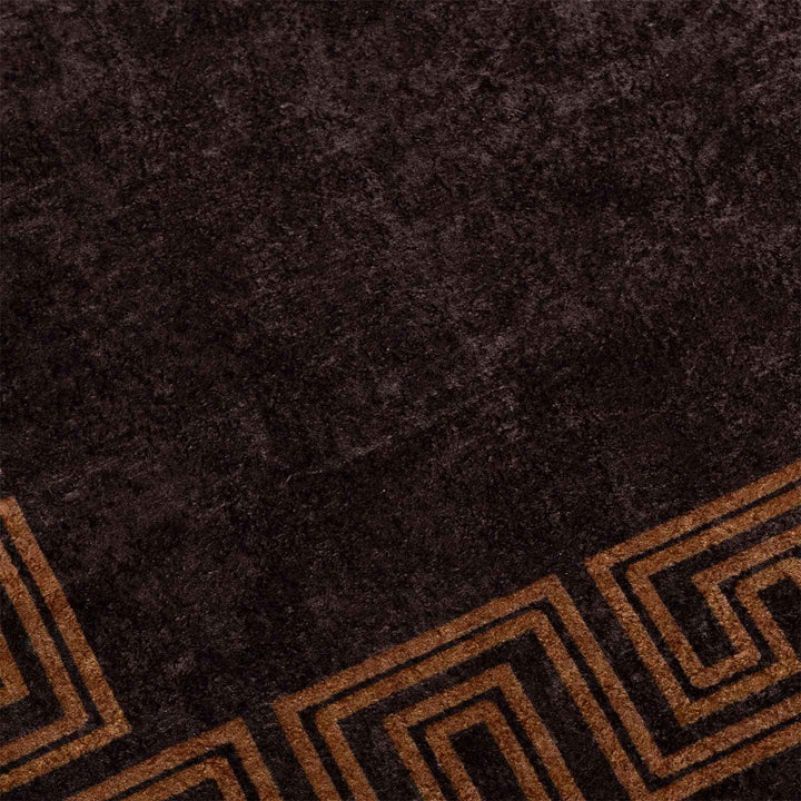 Tæppe Runner MARSA Sort 100 x 100 cm Polyester og PVC