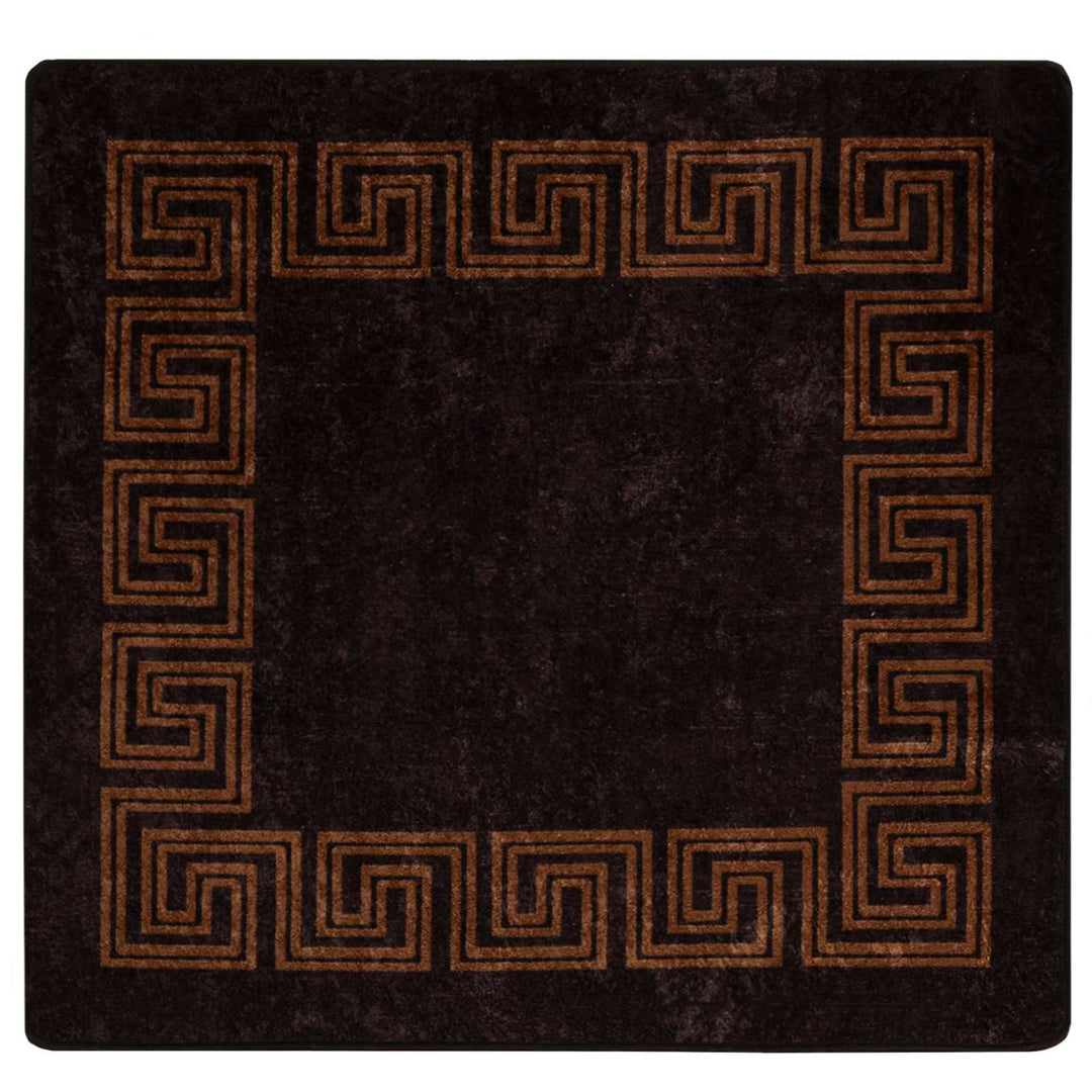 Tæppe Runner MARSA Sort 100 x 100 cm Polyester og PVC